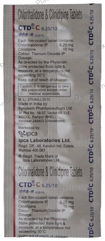 CTD C 6.25/10mg Tablet 10s