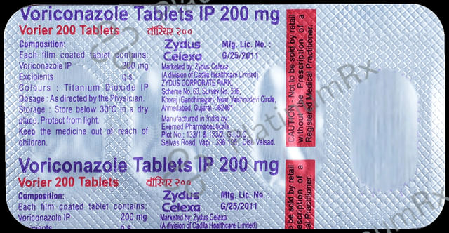 Vorier 200mg Tablet 4s