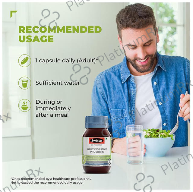 Swisse Ultibiotic Daily Digestive Probiotic Capsule