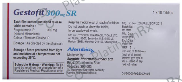 Gestofit 300mg SR Tablet 10s