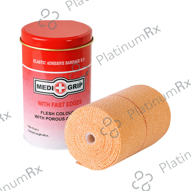 Medigrip Elastic Adhesive Bandage BP with Fast Edges 10cm x 4m 15 bandages