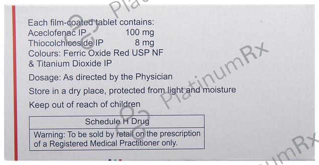 Zerodol TH100/8mg Tablet 10s