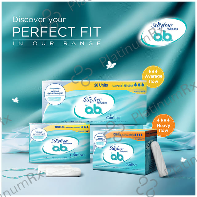 OB Silk Touch Pro Comfort Tampons Regular 20s