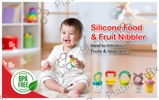LuvLap Food & Fruit Silicone Nibbler Pearly