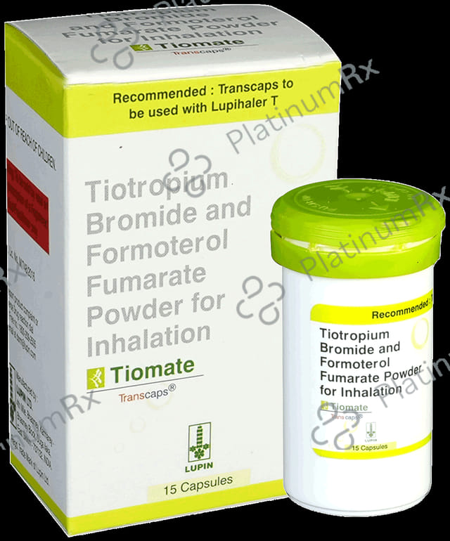 Tiomate 12/18mcg Transcaps 15s