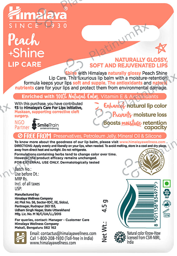 Himalaya Peach Shine Lip Care