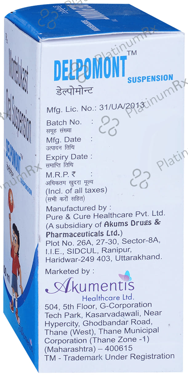 Delpomont 4mg Oral Suspension 100ml