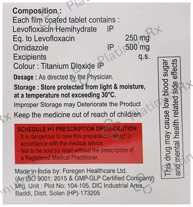 Lifnolix OZ 500mg/500mg Tablet