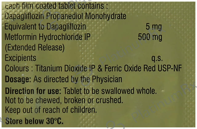 Damita M 5/500mg Tablet ER 15s