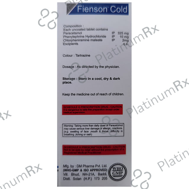 Fienson Cold Tablet