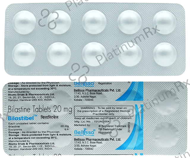 Bilastibel 20mg Tablet 10s