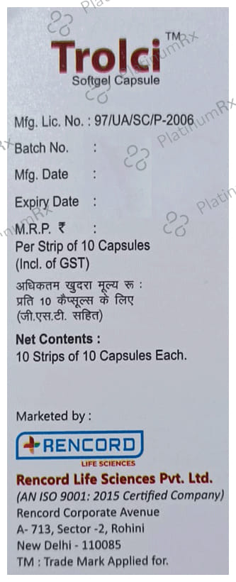 Trolci Soft Gelatin Capsule