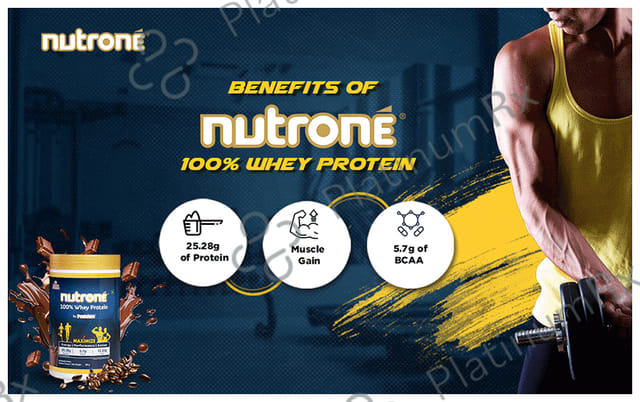 Nutrone 100% Whey Protein Powder Choffee with Shaker Free