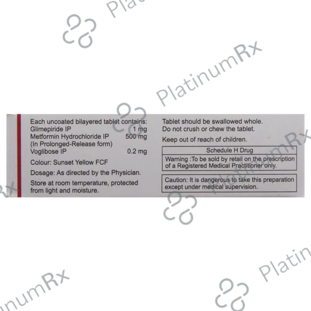 Glyree MV1 1/500/0.2mg Tablet PR 10s