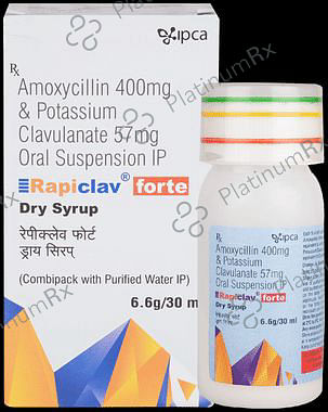 Rapiclav Forte 400/57mg Dry Syrup 30ml