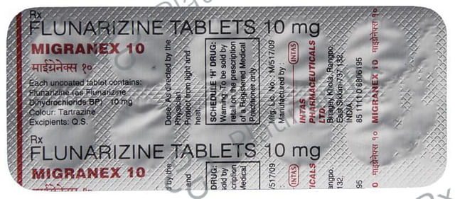 Migranex 10mg Tablet 10s