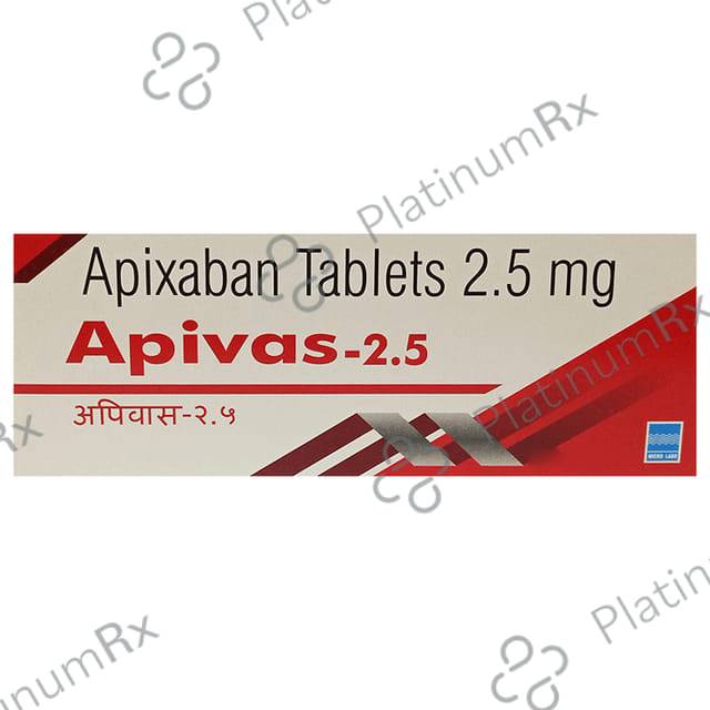 Apivas 2.5mg Tablet 10s