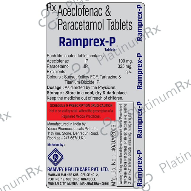 Ramprex P 100/325mg Tablet 10s