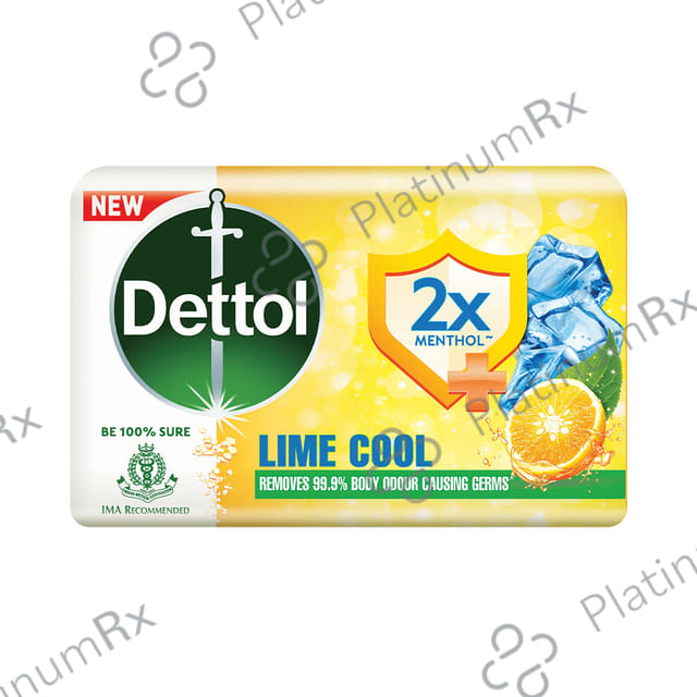 Dettol 2x Menthol Lime Cool Soap 1x75gm
