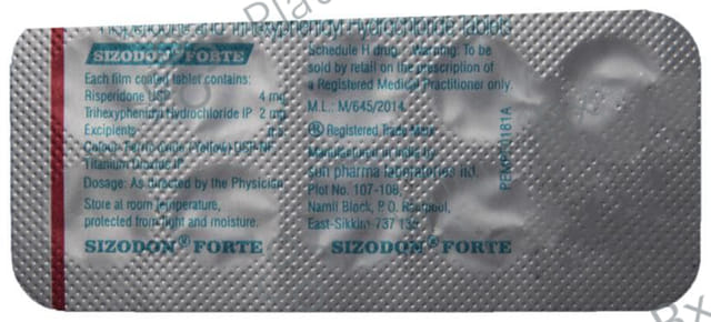 Sizodon Forte 4/2mg Tablet 10s