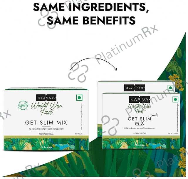 Kapiva Get Slim Plus Mix Sachet (5gm Each) -Long-term Weight Care