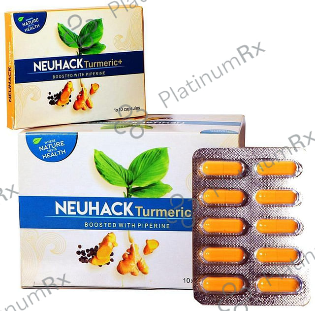 Neuhack Turmeric+ Curcumin with Piperine Capsule 100 capsules