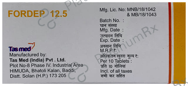 Fordep 12.5mg Tablet 10s