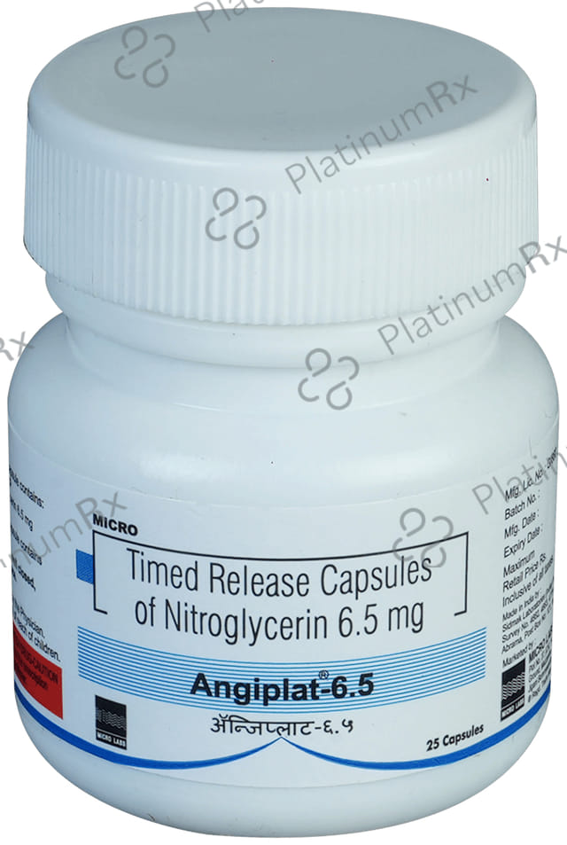 Angiplat 6.5mg Capsule TR 25s