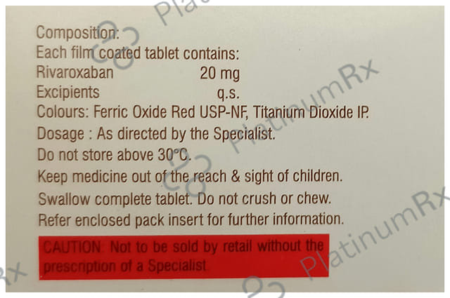 Rivaflo 20mg Tablet 10s