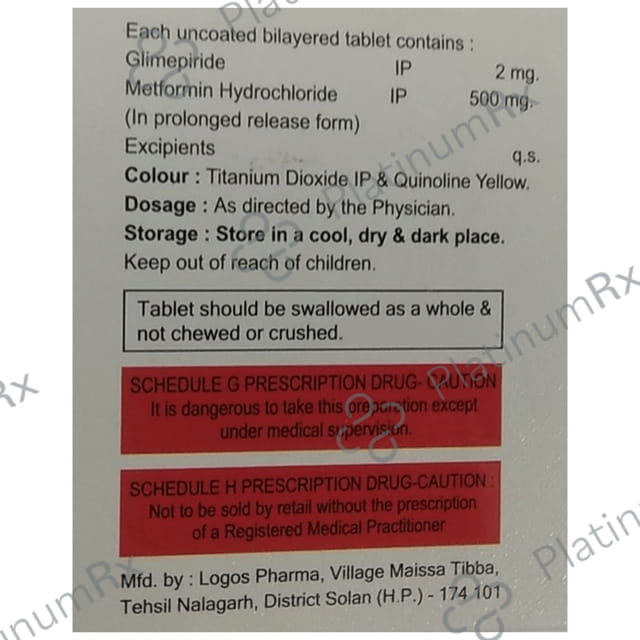Nuglim M 2mg/500mg Tablet