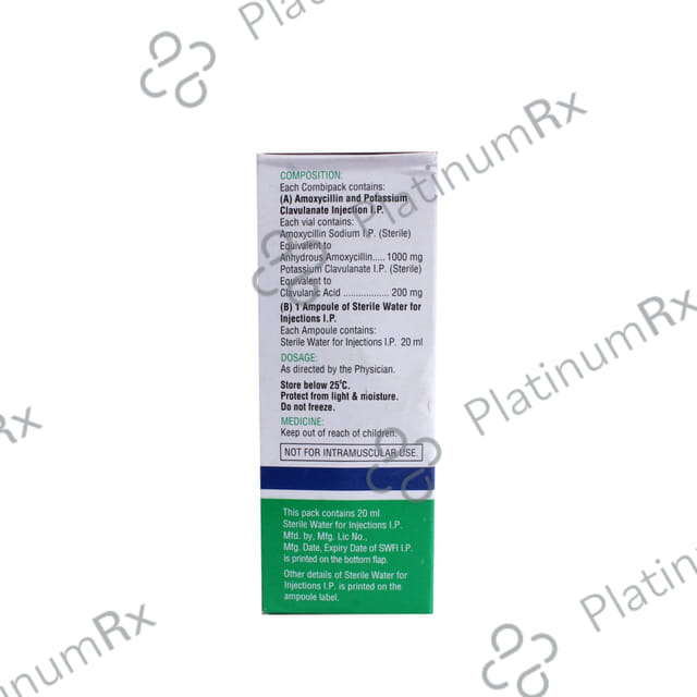 Flemiclav IV 1000mg/200mg Injection