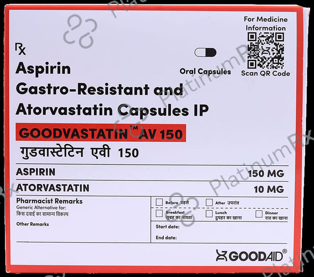 Goodvastatin AV 150/10mg Capsule 15s