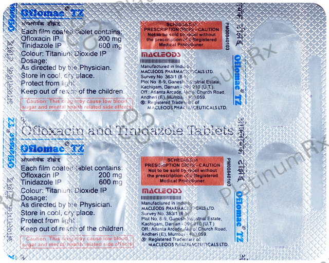 Oflomac TZ 200 mg/600 mg Tablet 10s