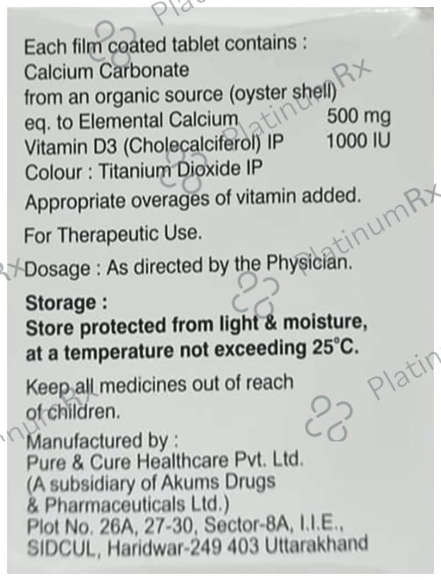 Calbrit 500mg/1000IU Tablet 15s