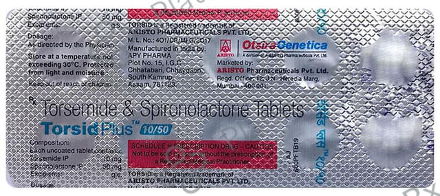 Torsid Plus 10/50mg Tablet 10s