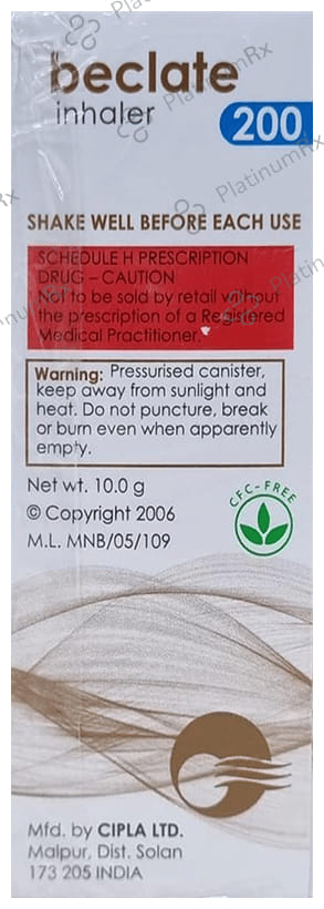 Beclate 200mcg Inhaler 200MDI