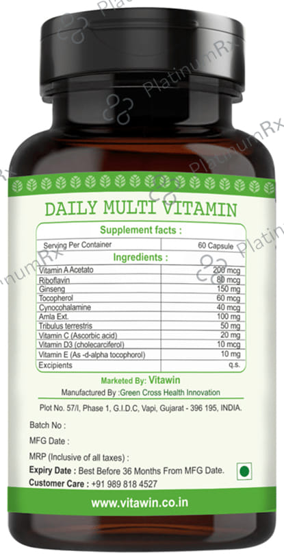 Vitawin Daily Multi Vitamin Vegetarian Capsule