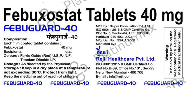 Febuguard 40mg Tablet 10s