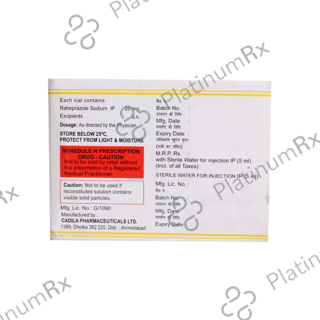 Rabeloc 20mg Injection 1s