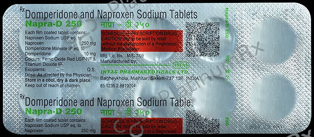 Napra D 250/10mg Tablet 10s