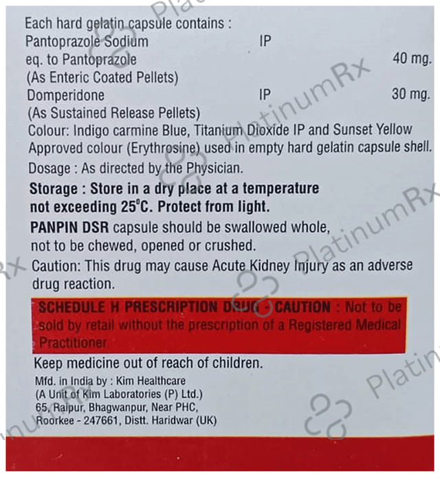 Panpin DSR 30/40mg Capsule 10s
