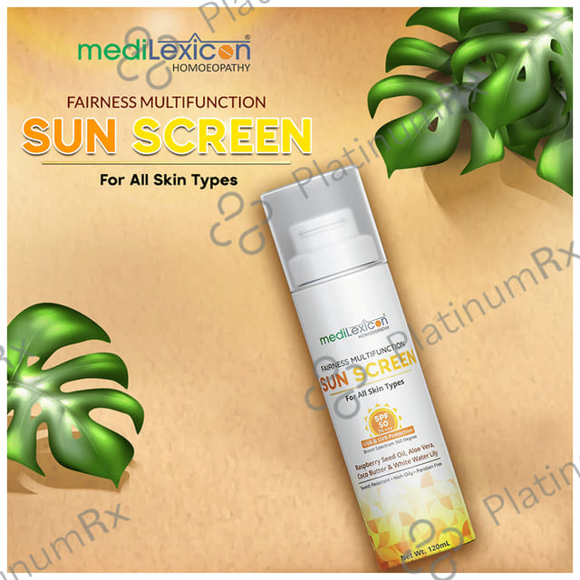 Medilexicon Fairness Multifunction Sun Screen SPF 50 PA+++ Cream 120ml