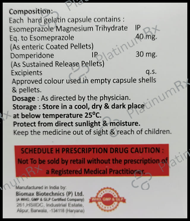 Esomori DSR 40/30mg Capsule 10s