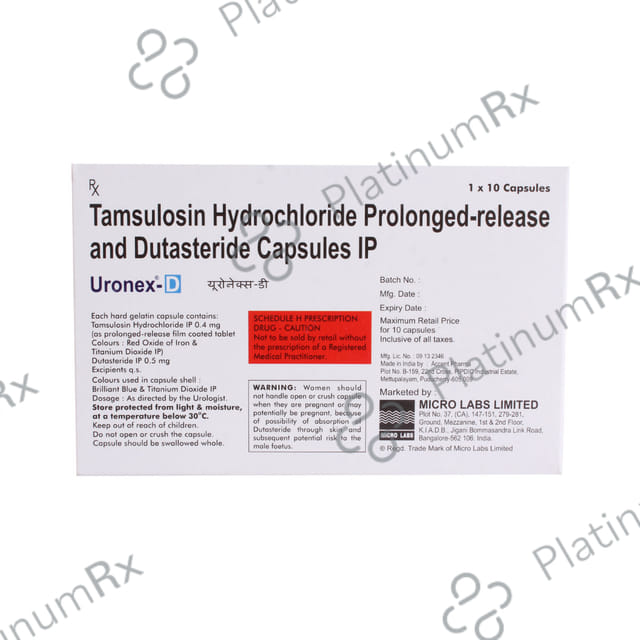 Uronex D 0.5/0.4mg Tablet 10s