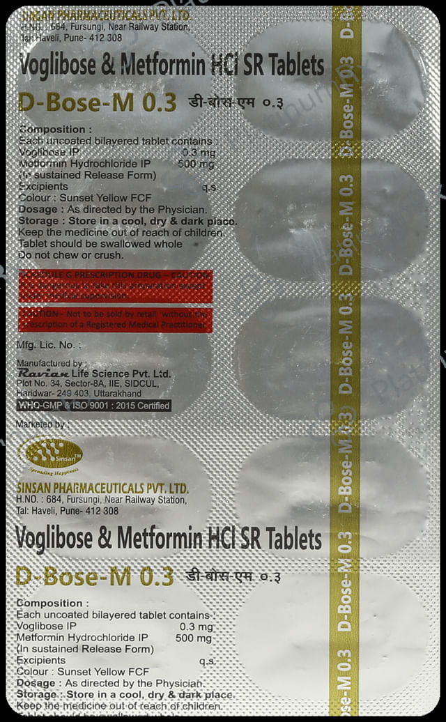 D Bose M 500/0.3mg Tablet 10s