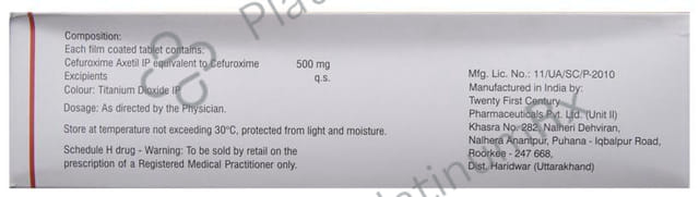 Ceroxim 500mg Tablet 10s