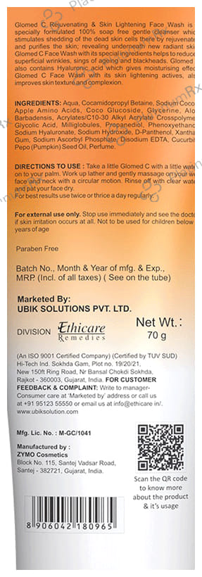 Glomed C Face Wash 70ml