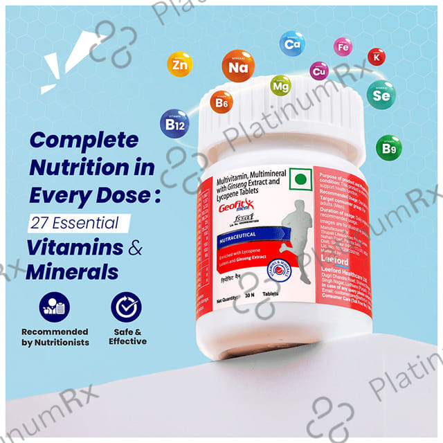 Geofit Men Nutraceutical Enriched Tablet 30s