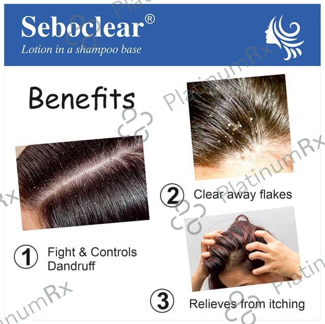 Seboclear Lotion - Effective In Psoriasis, Seboherric Dermatitis, Eczema & Dandruff