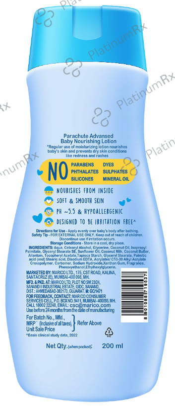 Parachute Advansed Baby Nourishing Lotion